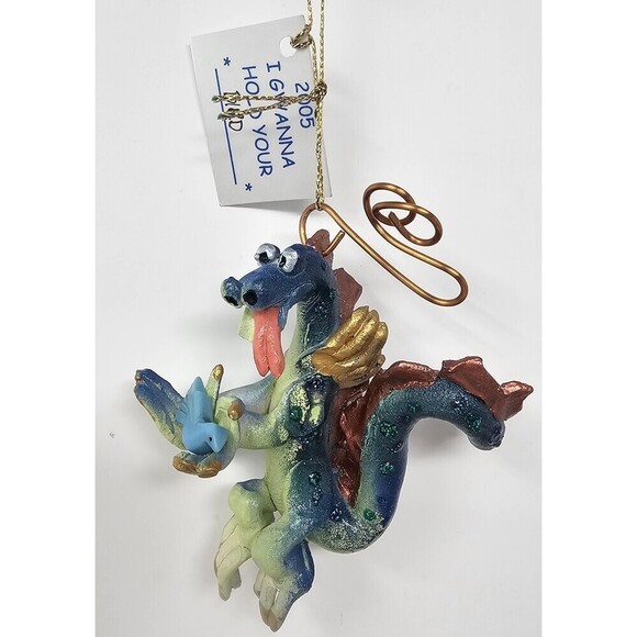 Handmade Other - Artisan Pottery Whimsical I Gwanna Hold Your Bird Ornament Claire Barr Wilson